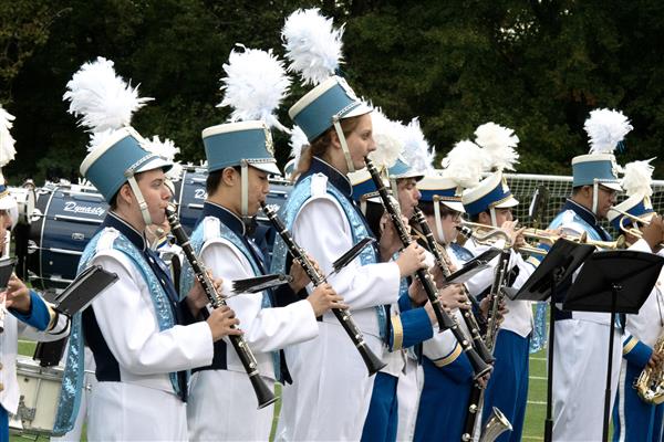 South River High School Marching Band Performing